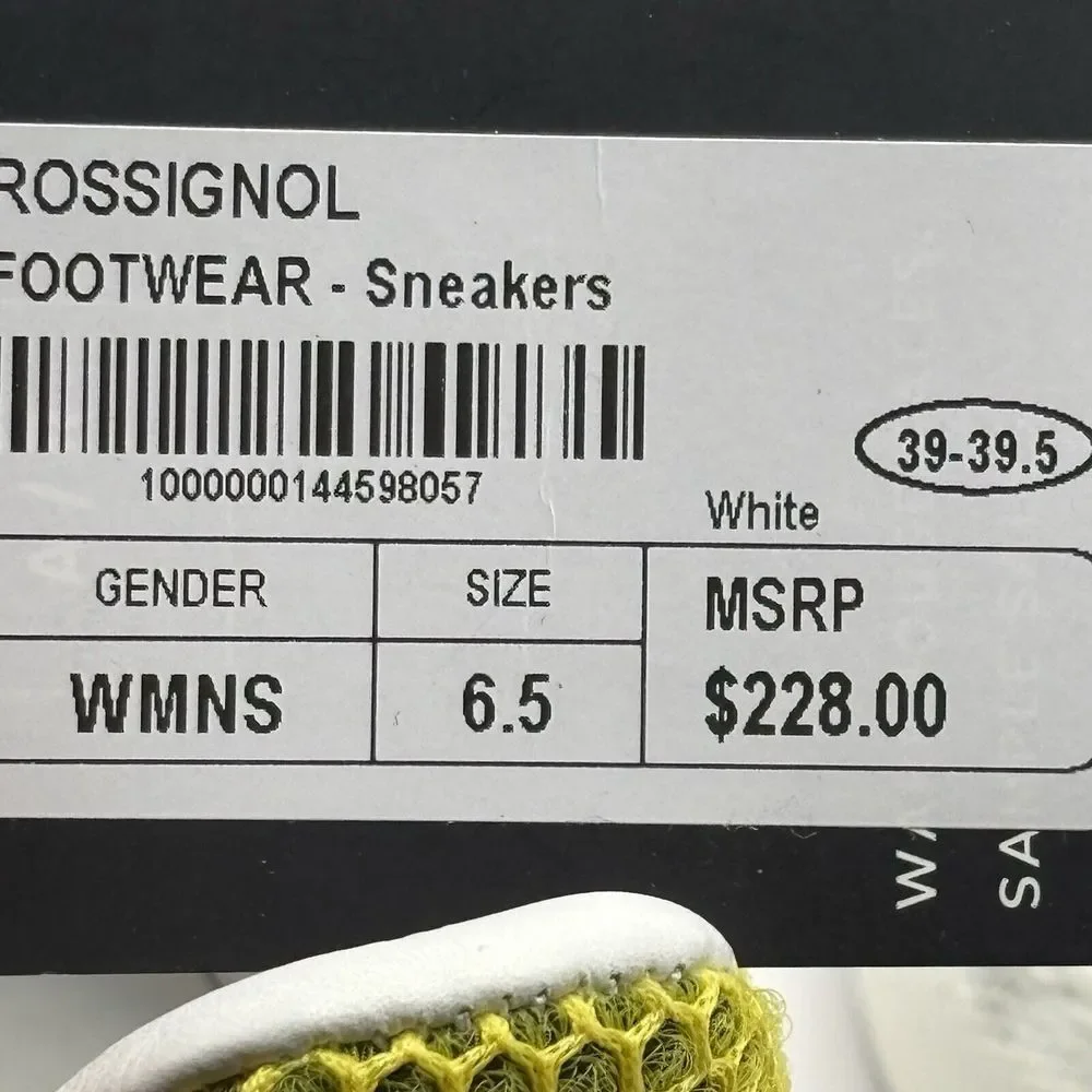 ROSSIGNOL BASKETS ABEL W 3D MESH YELLOW Women's Sz 6.5 $228 MSRP NEW‎ SNEAKER